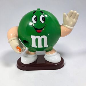 M&M Green Character Candy Dispenser 1992 Mars Inc Vintage Collectible Figure
